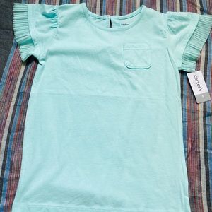 NWT Carter’s Kids girls size 8 ruffle sleeve top